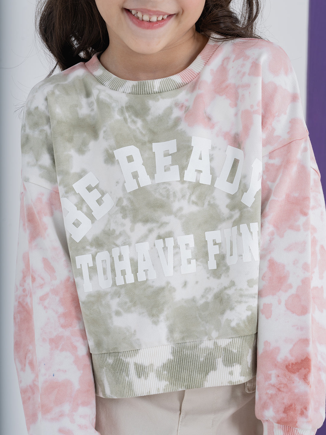 Trendy Sweatshirt With Tie-Dye Artistry