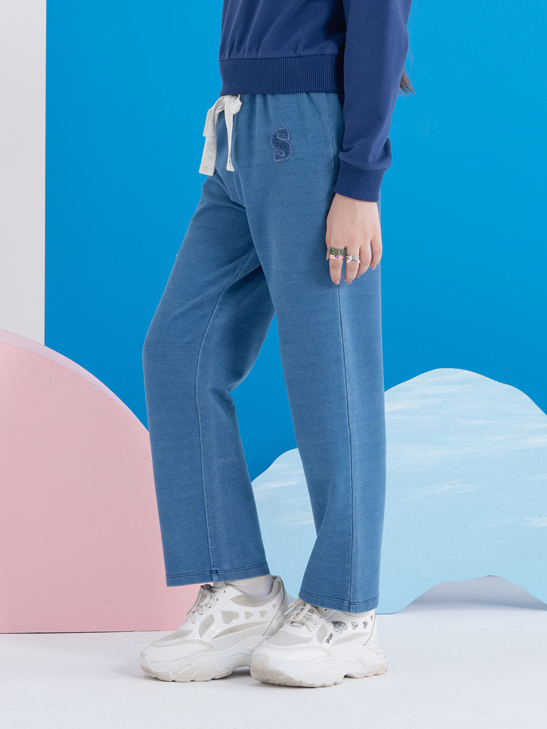 Drawcord Blue Pants