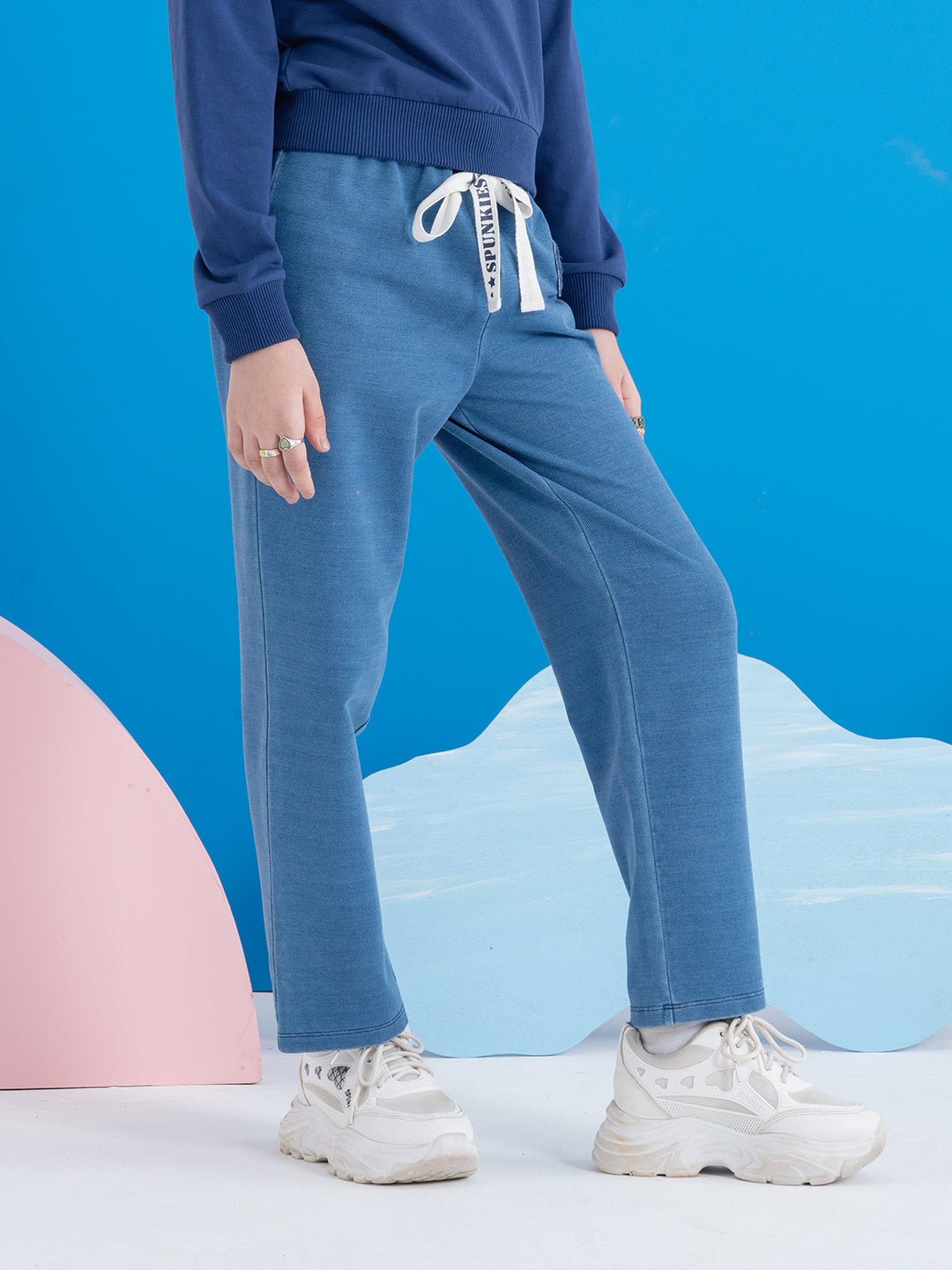 Drawcord Blue Pants