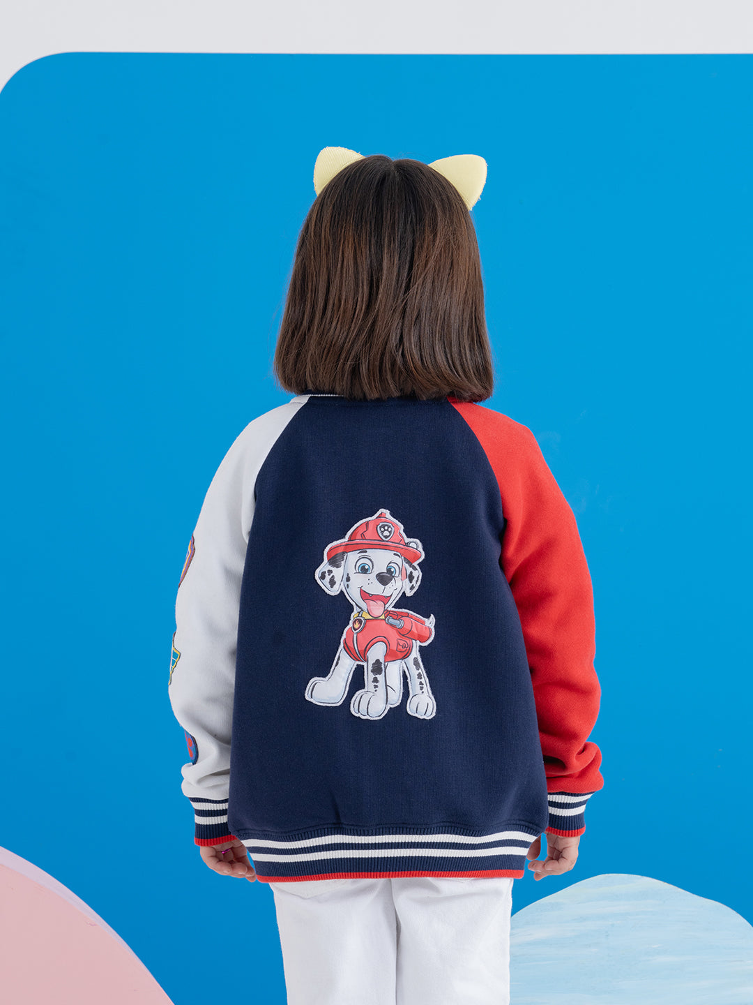 Red & Blue Unisex Paw Patrol Jackets With 3D Badge