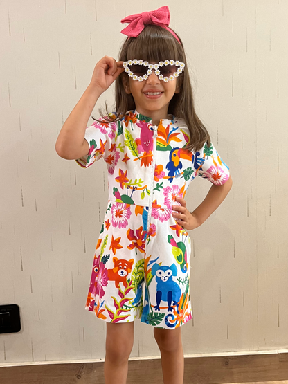 Blossom Casual Printed Girls Dress