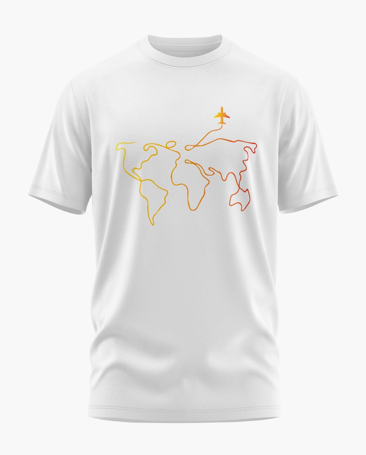 Travelling Around The Earth Signature LuxeSoft Cotton T-Shirt