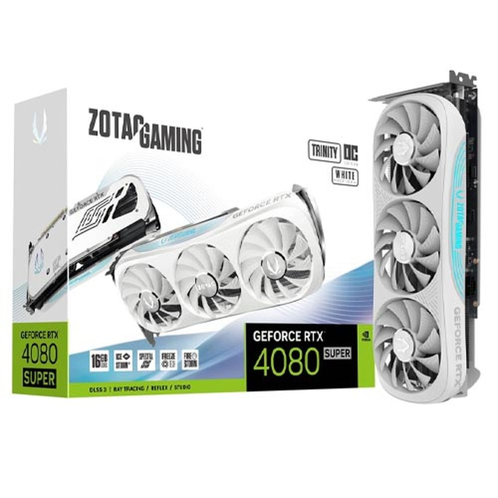 ZOTAC Gaming GeForce RTX 4080 Super Trinity OC White Edition 16GB Nvidia Graphic Card