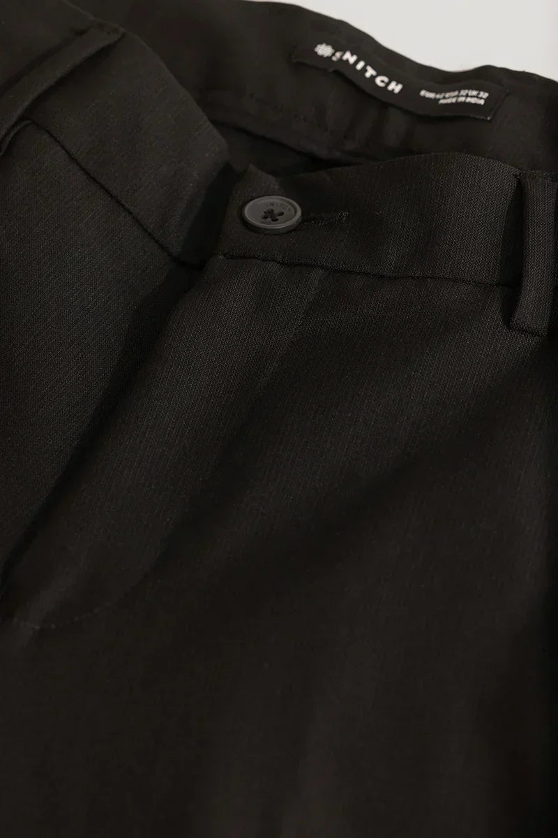 Black Slim Fit Stretch Trouser