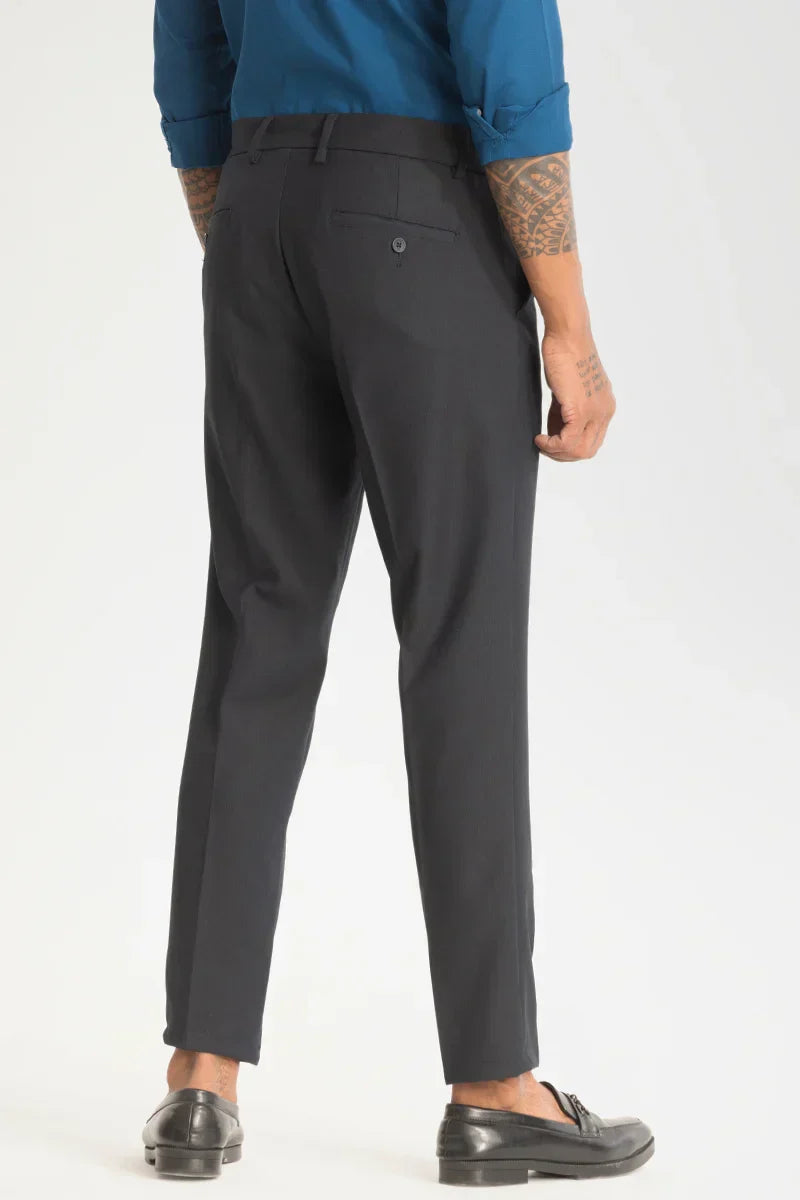 Charcoal Grey Slim Fit Stretch Trouser