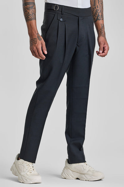 Charcoal Grey Slim Fit Gurkha Trousers