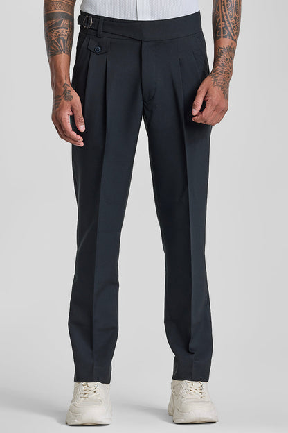 Charcoal Grey Slim Fit Gurkha Trousers