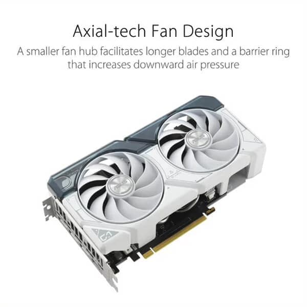 ASUS Dual GeForce RTX 4060 Ti White OC Edition 8GB Nvidia Graphic Card