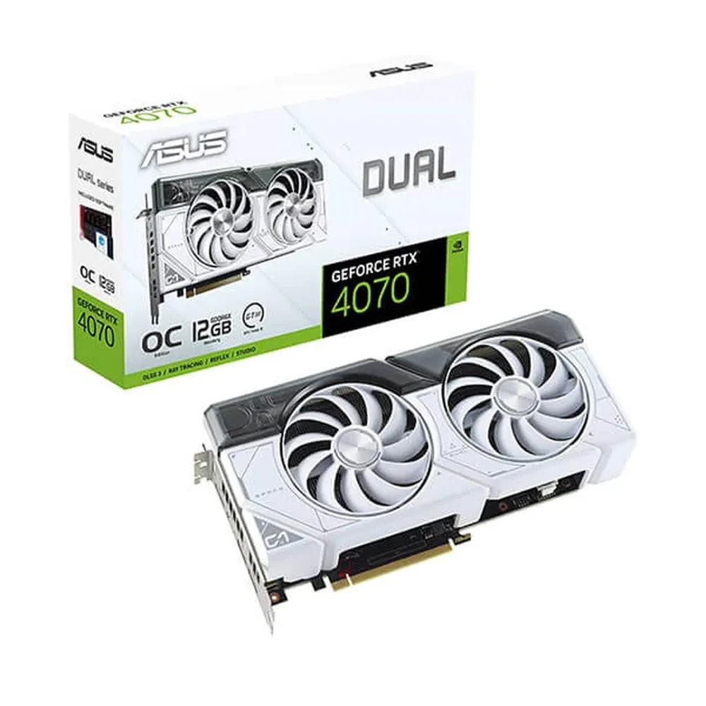 ASUS Dual GeForce RTX 4070 White OC Edition 12GB Nvidia Graphic Card