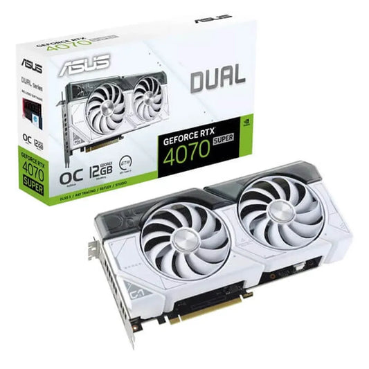 ASUS Dual GeForce RTX 4070 Super White OC 12GB Gaming Nvidia Graphic Card