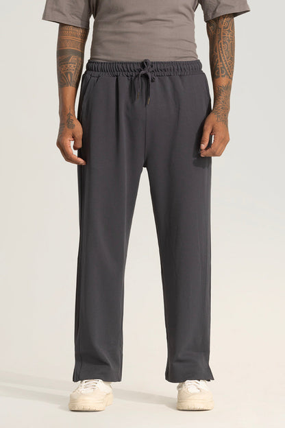 Dark Grey Slit Ankle Pants