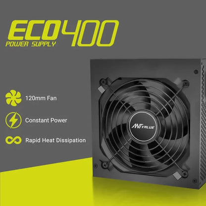 ANT VALUE ECO400 400W Non Modular Power Supply