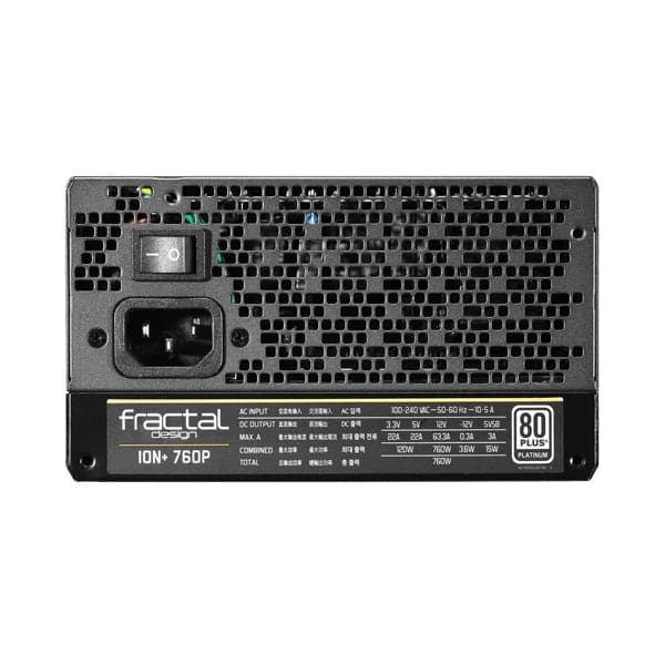 FRACTAL DESIGN Ion+ 760W 80+ Platinum Fully Modular ATX 2.0 Power Supply