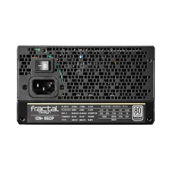 FRACTAL DESIGN Ion+ 860W 80+ Platinum Fully Modular ATX 2.0 Power Supply