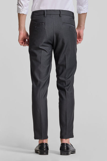 Charcoal Grey Stretch Slim Fit Trousers