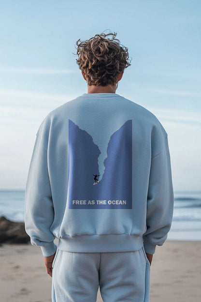 Free as the Ocean Oversized Sweatshirt