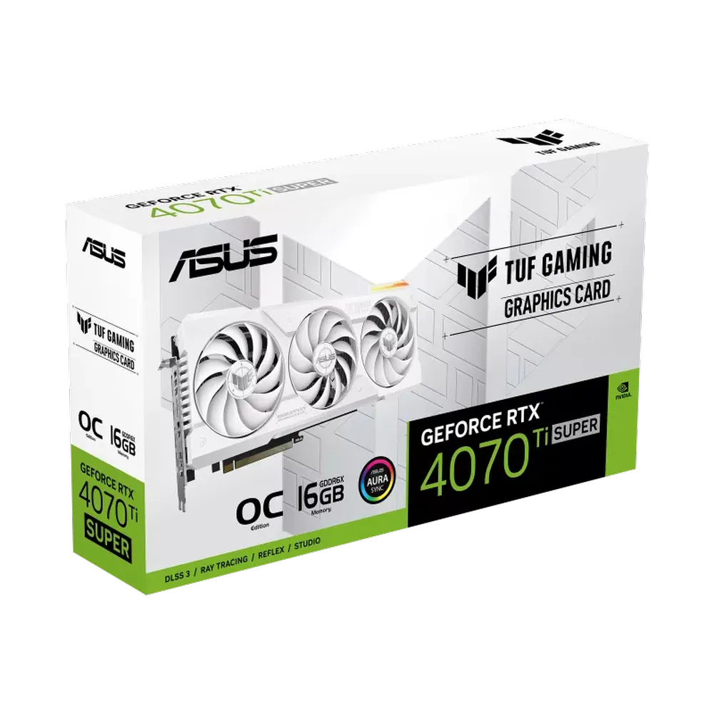 ASUS TUF Gaming GeForce RTX 4070 Ti Super 16GB Nvidia Graphic Card White