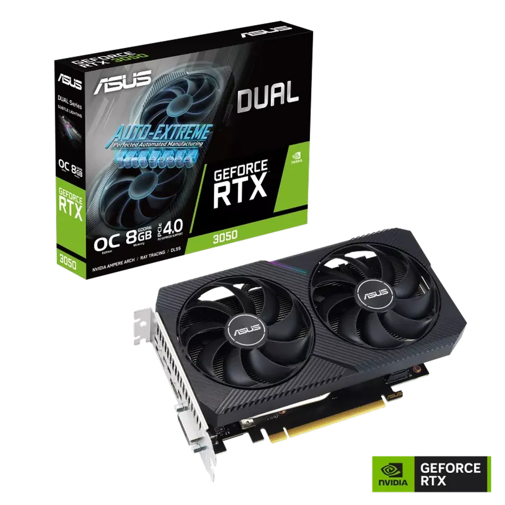 ASUS Dual GeForce RTX 3050 V2 OC Edition 8GB Nvidia Graphic Card