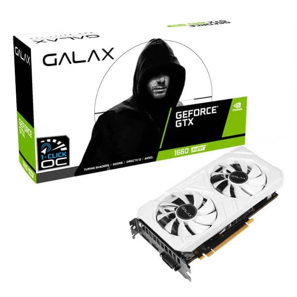 GALAX GeForce GTX 1660 Super EX White 1-Click OC 6GB Nvidia Graphic Card