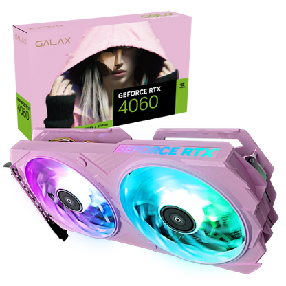 GALAX GeForce RTX 4060 EX Pink (1-Click OC) Nvidia Graphic Card