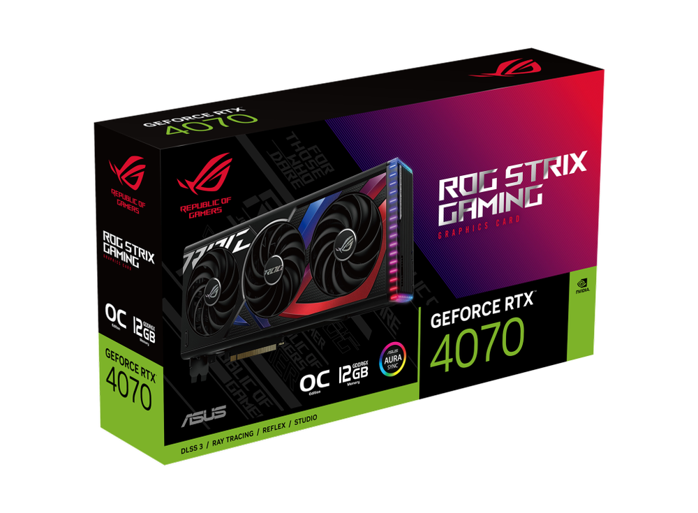 ASUS ROG Strix Geforce RTX 4070 OC Edition 12GB Gaming NVIDIA Graphics Card