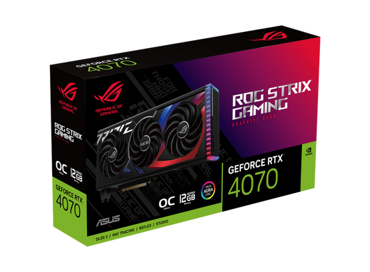 ASUS ROG Strix Geforce RTX 4070 OC Edition 12GB Gaming NVIDIA Graphics Card