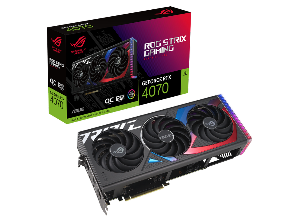 ASUS ROG Strix Geforce RTX 4070 OC Edition 12GB Gaming NVIDIA Graphics Card