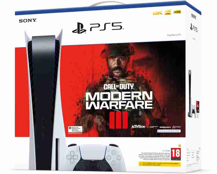 SONY PlayStation 5 console- Modern Warfare III 825 GB with Call of Duty (White, Black)