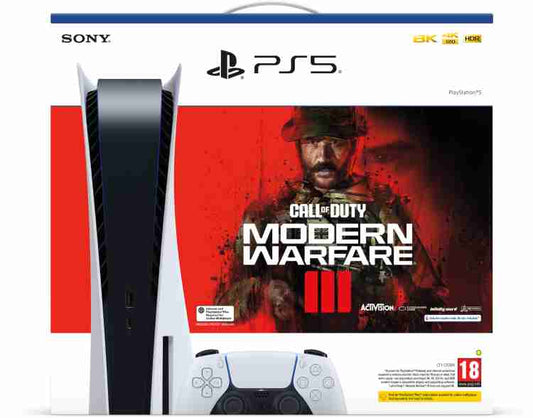 SONY PlayStation 5 console- Modern Warfare III 825 GB with Call of Duty (White, Black)