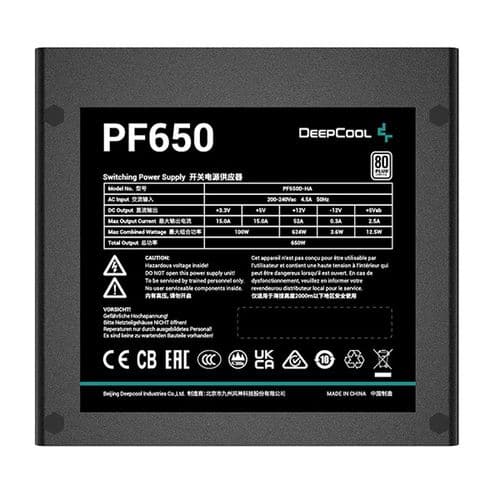 DEEPCOOL PF650 Standard Non Modular Power Supply (650 W)