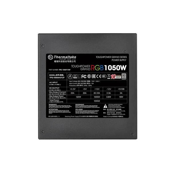 THERMALTAKE ToughPower Grand RGB 1050W 80+ Platinum Fully Modular ATX 2.0 Power Supply