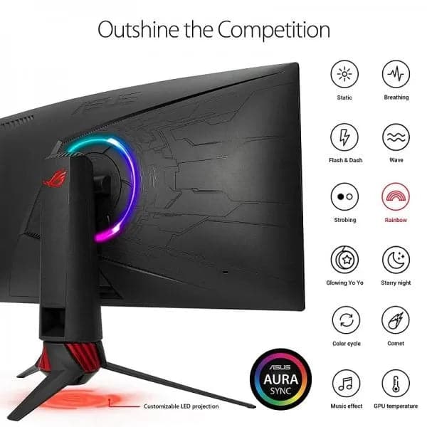 ASUS ROG STRIX XG32VQ 32 Inch QHD 144Hz 125% SRGB 4MS AMD Freesync Gaming Monitor