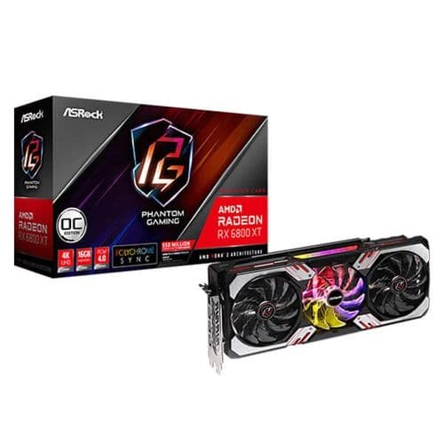 ASROCK Radeon RX 6800 XT Phantom Gaming D OC 16GB AMD Graphic Card