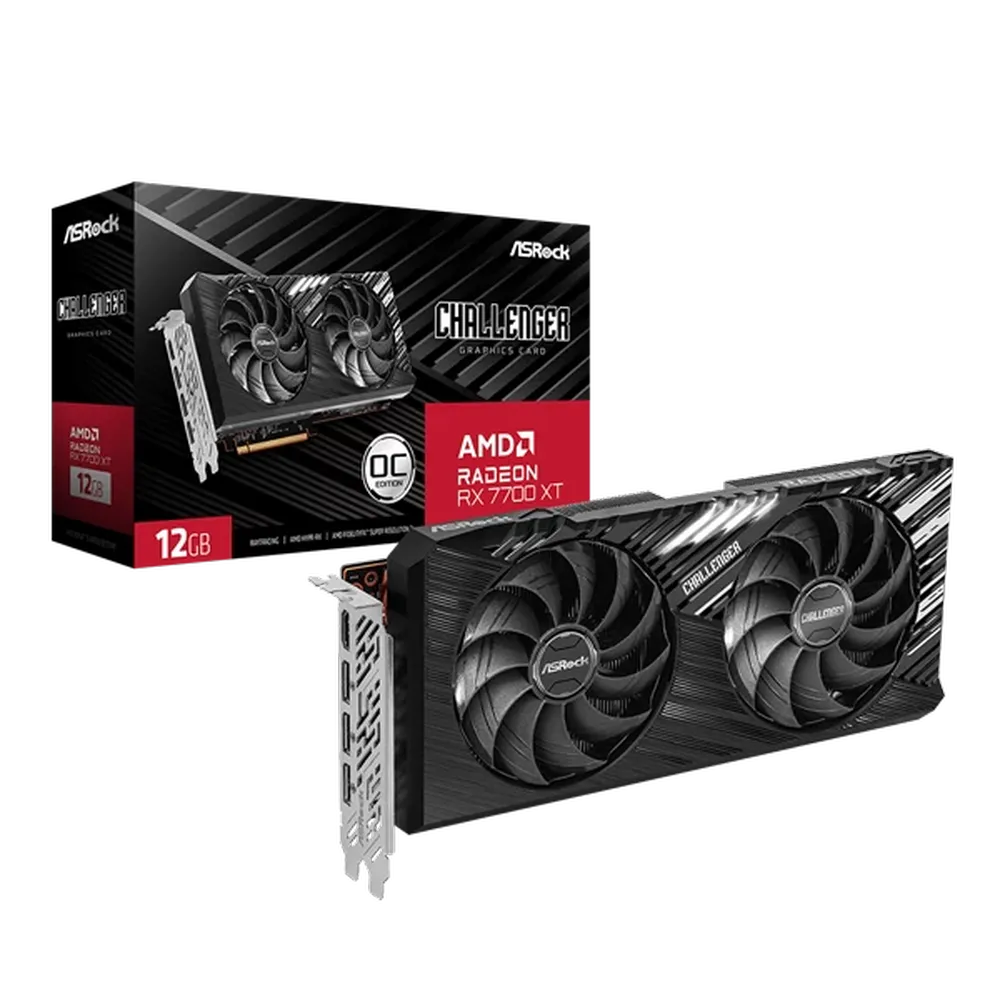 ASROCK Radeon RX 7700 XT Challenger OC 12GB AMD Graphic Card