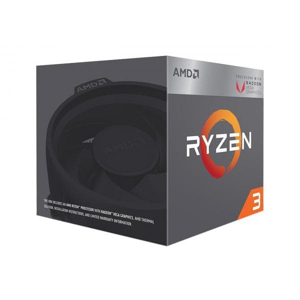 AMD Ryzen 3 2200G APU 2nd Generation Processor ( 3.7GHz / 4 Cores / 8 Threads )