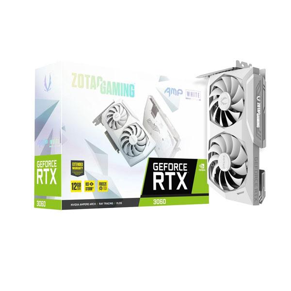 ZOTAC Gaming GeForce RTX 3060 AMP Edition LHR 8GB Nvidia Graphic Card (White)