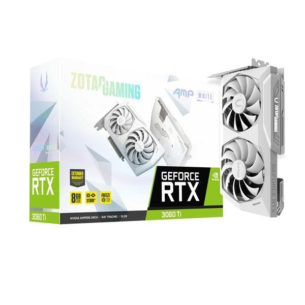 ZOTAC Gaming GeForce RTX 3060 Ti AMP White Edition LHR 8GB Nvidia Graphics Card