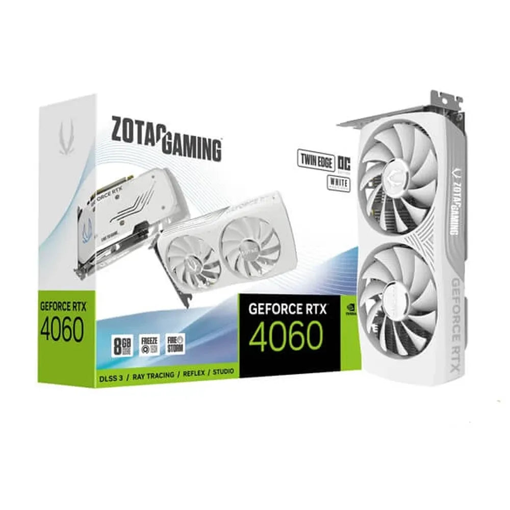 ZOTAC Gaming GeForce RTX 4060 Twin Edge OC 8GB White Edition Nvidia Graphic Card