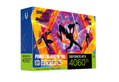 ZOTAC Gaming GeForce RTX 4060 Ti Twin Edge OC 8GB Spider-Man Across The Spider-Verse Bundle Nvidia Graphic Card