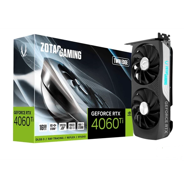 ZOTAC Gaming GeForce RTX 4060 Ti Twin Edge 16GB Nvidia Graphic Card