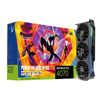 ZOTAC Gaming GeForce RTX 4070 AMP Airo Spider-Man Across The Spider-Verse Bundle Nvidia Graphic Card