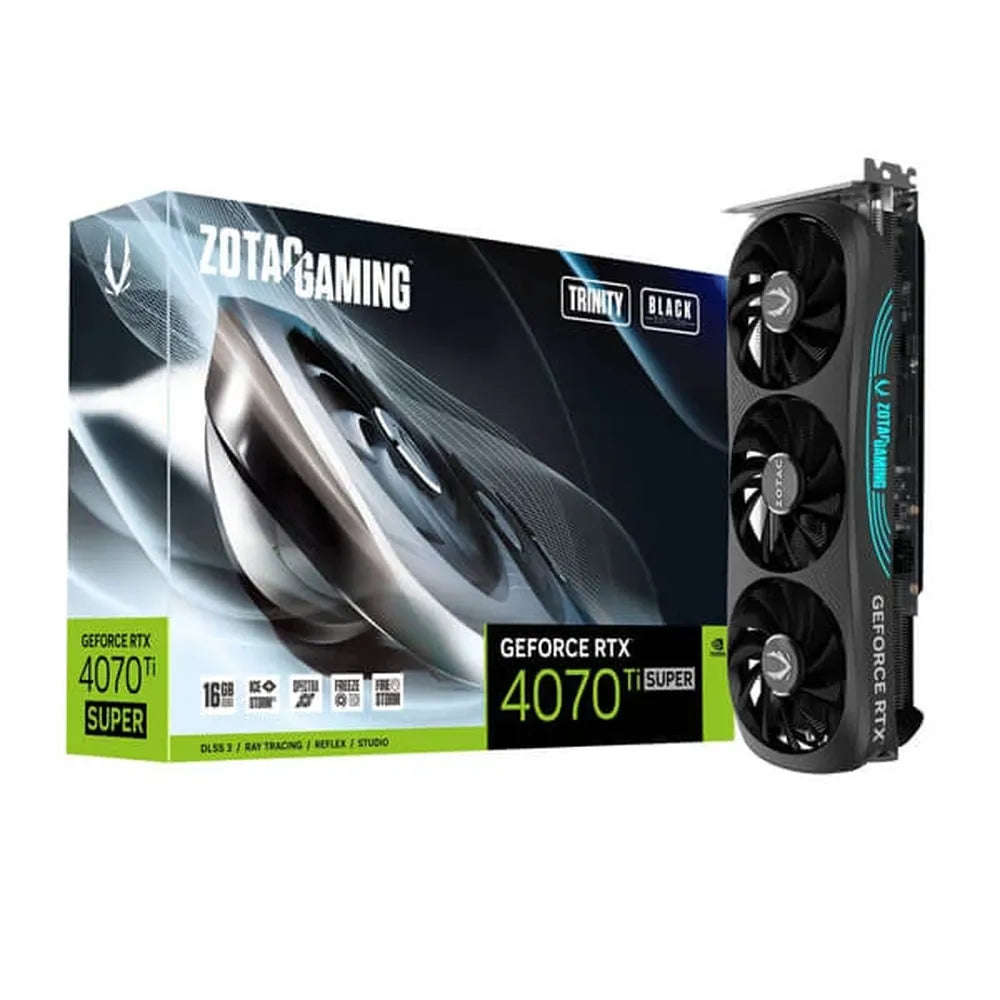 ZOTAC Gaming GeForce RTX 4070 Ti Super Trinity Black Edition 16GB Nvidia Graphic Card