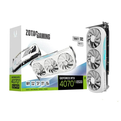 ZOTAC Gaming GeForce RTX 4070 Ti Super Trinity OC White Edition 16GB Nvidia Graphic Card