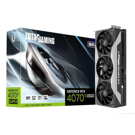 ZOTAC Gaming GeForce RTX 4070 Ti Super Solid 16GB Nvidia Graphic Card